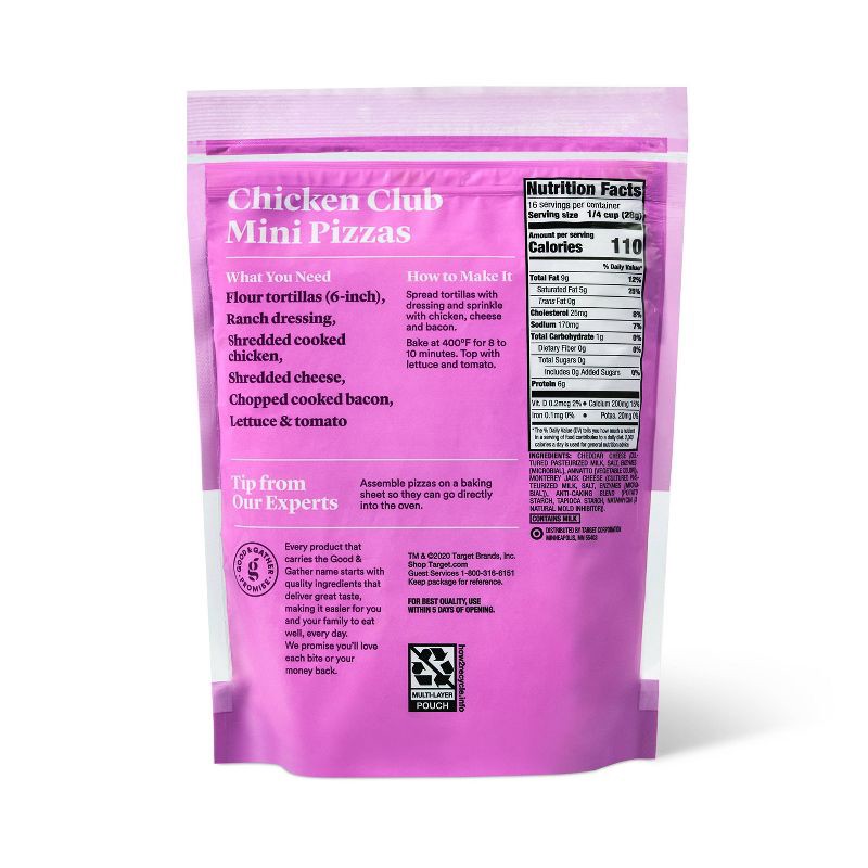 slide 2 of 3, Finely Shredded Cheddar Jack Cheese - 16oz - Good & Gather™, 16 oz