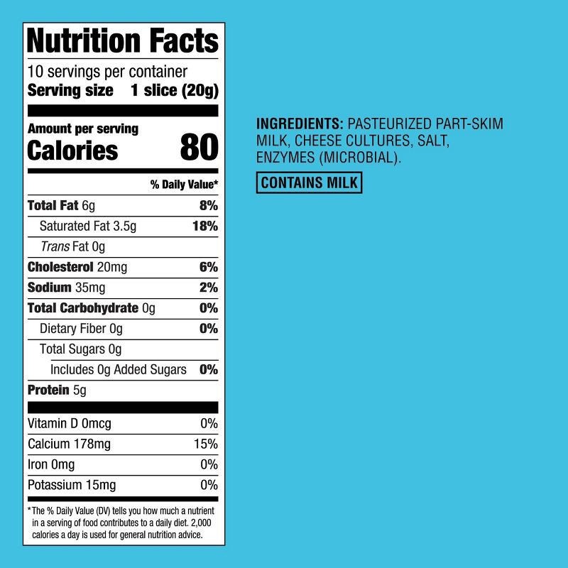 slide 4 of 4, Swiss Deli Sliced Cheese - 7oz/10 slices - Good & Gather™, 7 oz