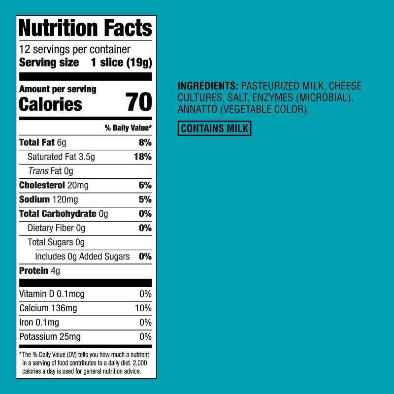 slide 4 of 4, Muenster Deli Sliced Cheese - 8oz/12 slices - Good & Gather™, 8 oz