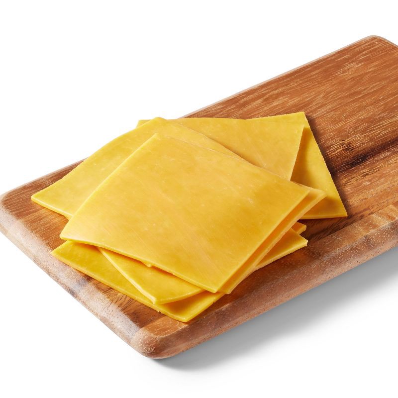 slide 3 of 3, Mild Cheddar Deli Sliced Cheese - 8oz/12 slices - Good & Gather™, 8 oz