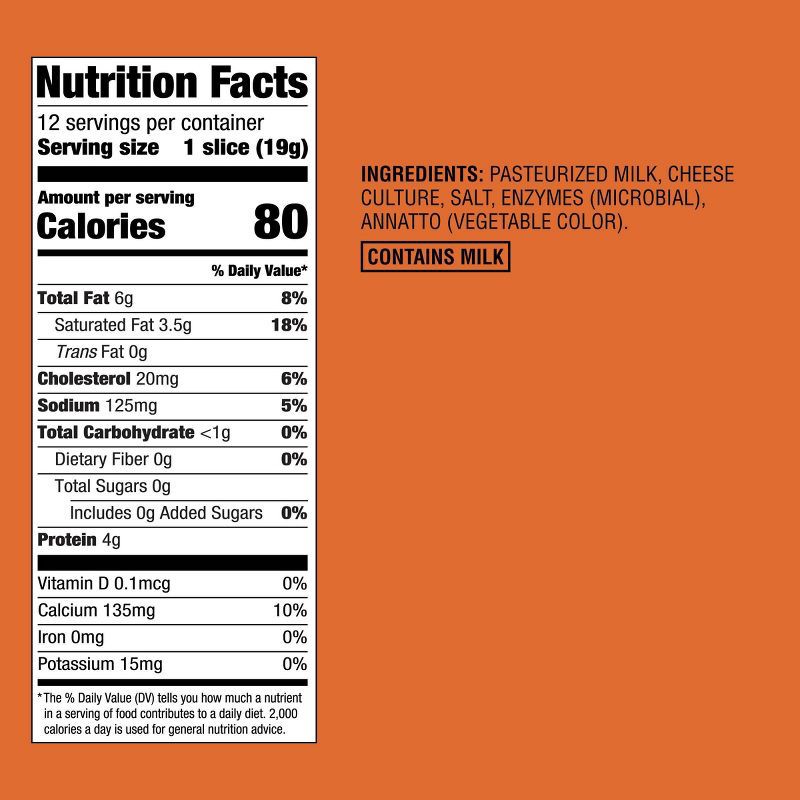 slide 4 of 4, Mild Cheddar Deli Sliced Cheese - 8oz/12 slices - Good & Gather™, 8 oz