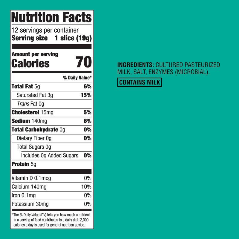 slide 4 of 4, Provolone Deli Sliced Cheese - 8oz/12 slices - Good & Gather™, 8 oz