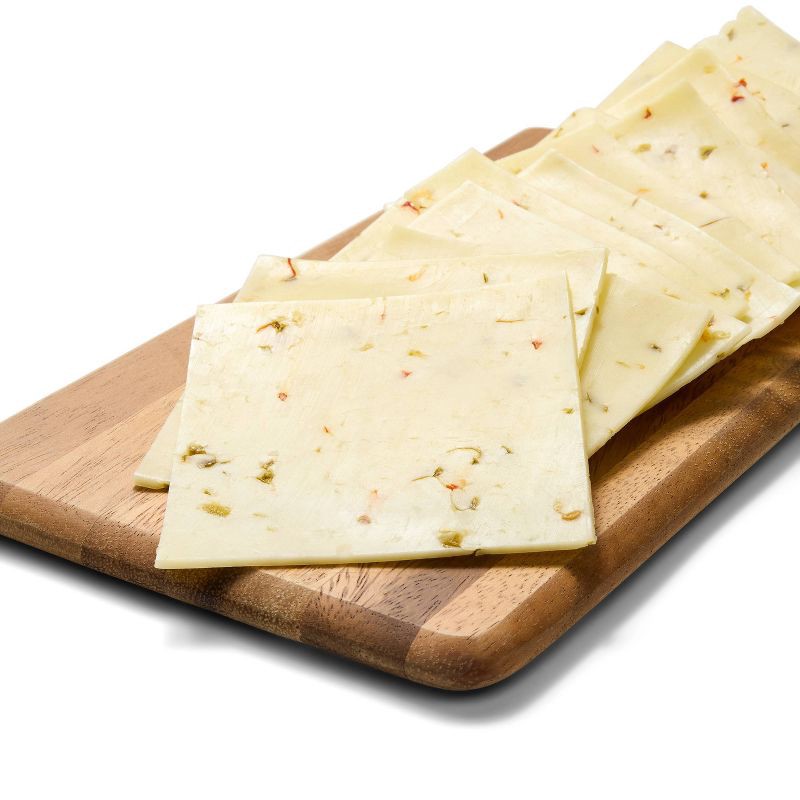slide 3 of 3, Habanero Monterey Jack Deli Sliced Cheese - 8oz/12 slices - Good & Gather™, 8 oz