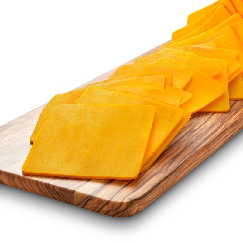 slide 3 of 3, Sharp Cheddar Deli Sliced Cheese - 8oz/12 slices - Good & Gather™, 8 oz
