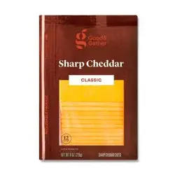 Sharp Cheddar Deli Sliced Cheese - 8oz/12 slices - Good & Gather™
