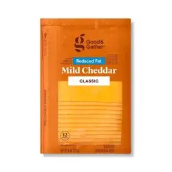 Reduced Fat Mild Cheddar Deli Sliced Cheese - 8oz/12 slices - Good & Gather™