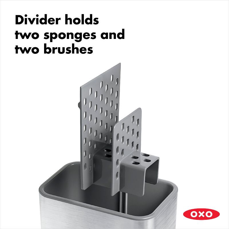 slide 3 of 12, OXO Stainless Steel Sink Caddy, 1 ct
