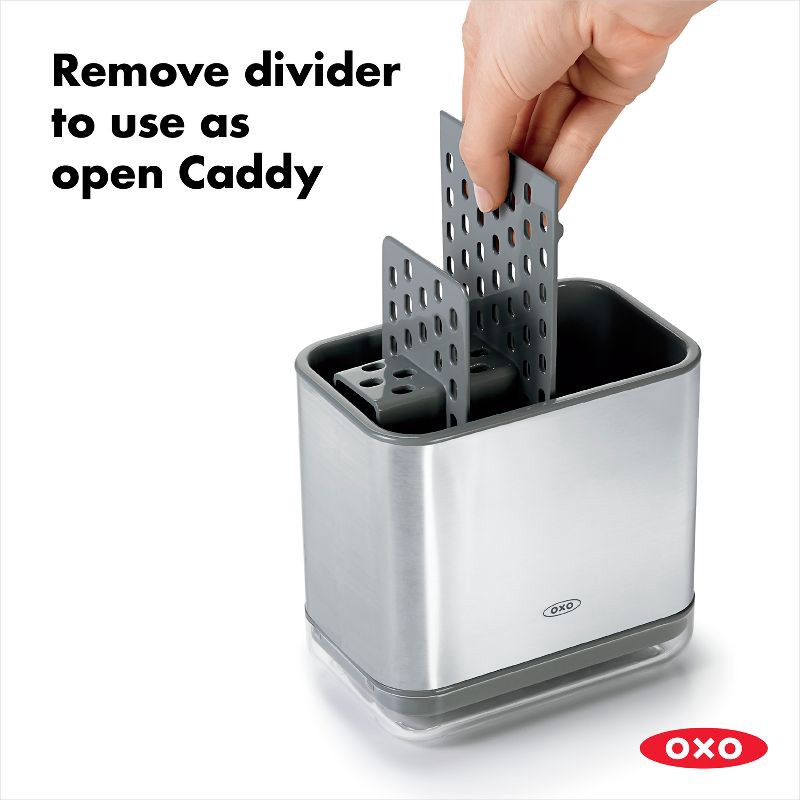 slide 4 of 12, OXO Stainless Steel Sink Caddy, 1 ct