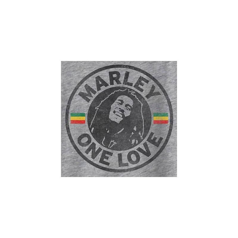 slide 2 of 3, Bravado Men's Bob Marley Short Sleeve Graphic T-Shirt Heather Gray M, 1 ct