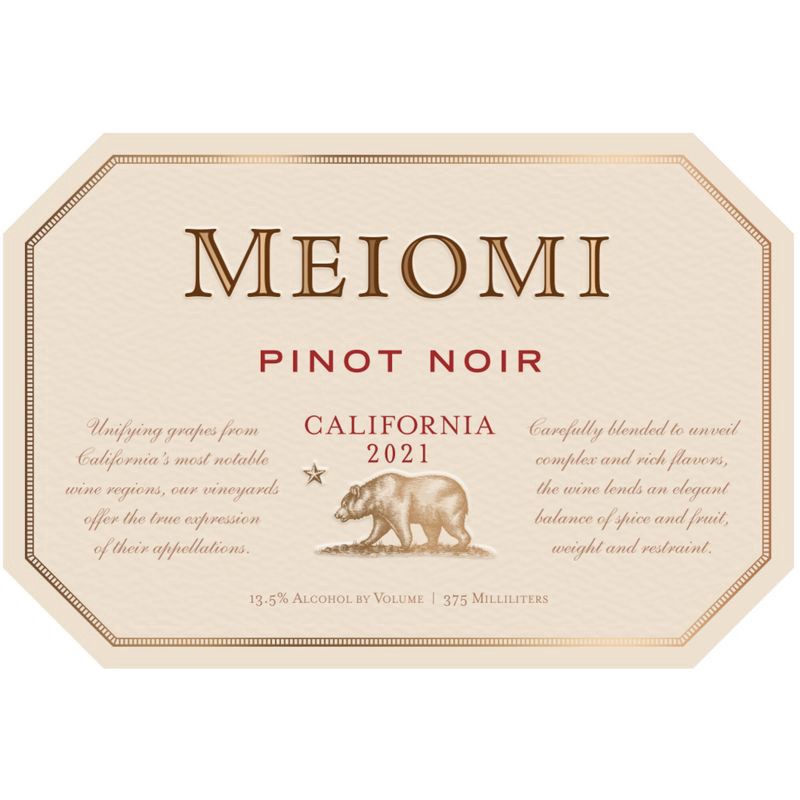 slide 12 of 16, Meiomi Pinot Noir Red Wine - 375ml Half Bottle, 375 ml