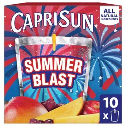 Capri Sun Summer Blast Passionfruit Mango Juice Boxes - 10pk/6 fl oz Pouches