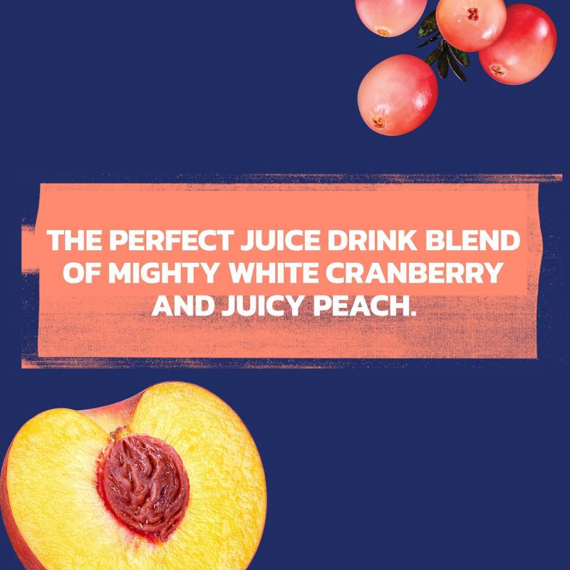 slide 6 of 9, Ocean Spray White Cran-Peach Juice Drink - 64 fl oz Bottle, 64 fl oz