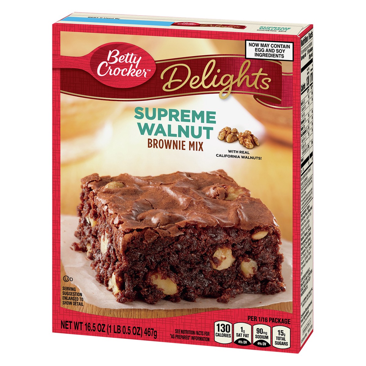 slide 9 of 13, Betty Crocker Delights Supreme Walnut Brownie Mix, 16.5 oz., 16.5 oz