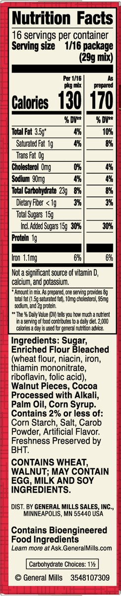 slide 12 of 13, Betty Crocker Delights Supreme Walnut Brownie Mix, 16.5 oz., 16.5 oz