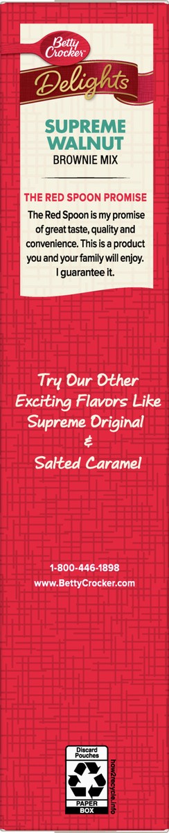 slide 10 of 13, Betty Crocker Delights Supreme Walnut Brownie Mix, 16.5 oz., 16.5 oz