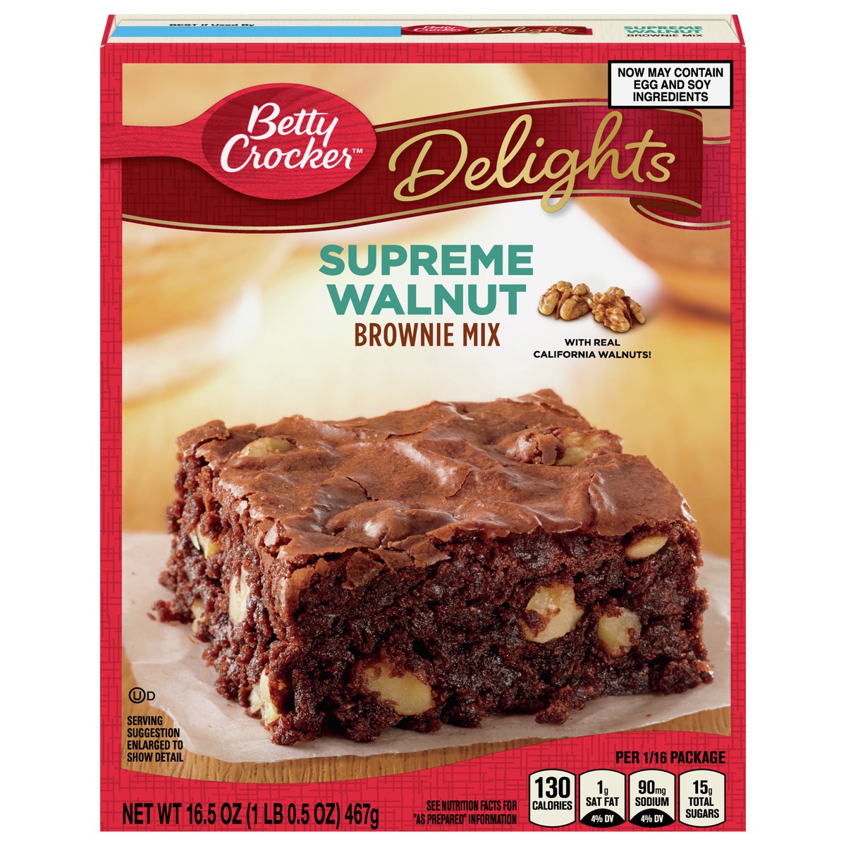 slide 3 of 13, Betty Crocker Delights Supreme Walnut Brownie Mix, 16.5 oz., 16.5 oz