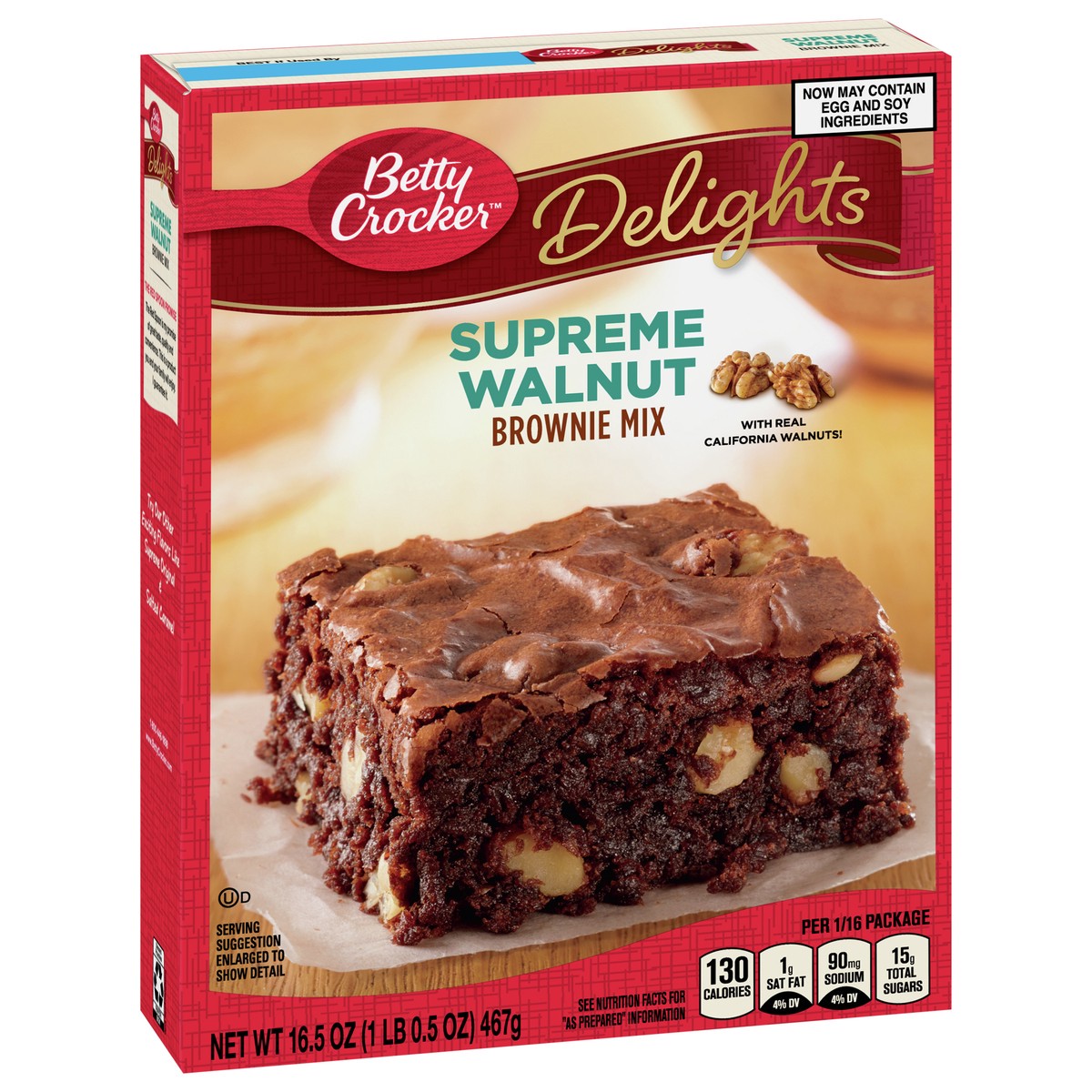 slide 8 of 13, Betty Crocker Delights Supreme Walnut Brownie Mix, 16.5 oz., 16.5 oz