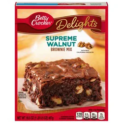 Betty Crocker Delights Supreme Walnut Brownie Mix, 16.5 oz.