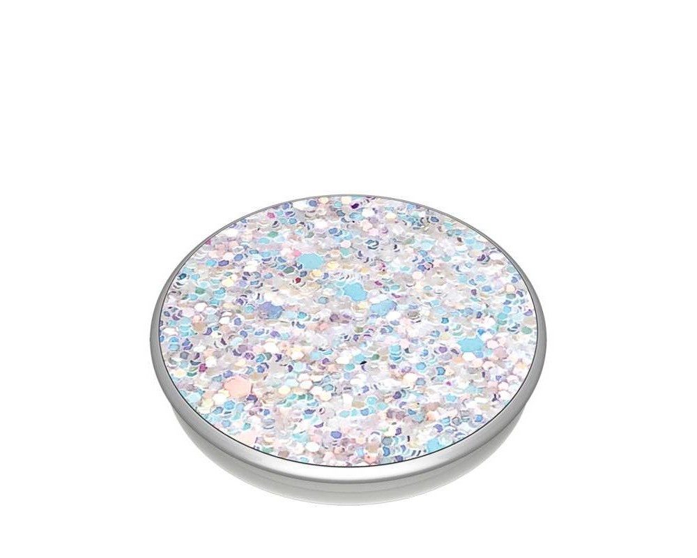 slide 2 of 3, PopSockets PopGrip Sparkle Cell Phone Grip & Stand - Snow White, 1 ct