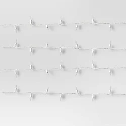 White Cord String Lights Clear - Room Essentials™: UL Listed, Indoor/Outdoor, Connects End to End, Incandescent Mini T2 Bulbs