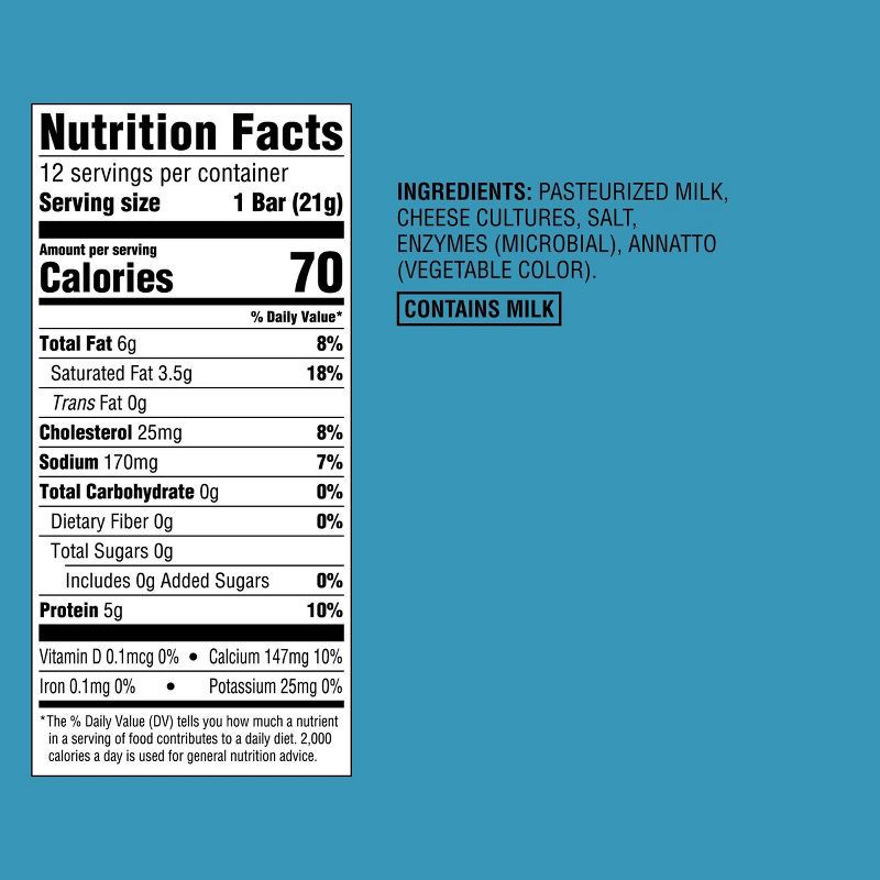 slide 4 of 4, Gouda Cheese Snack Bars - 9oz/12ct - Good & Gather™, 12 ct; 9 oz