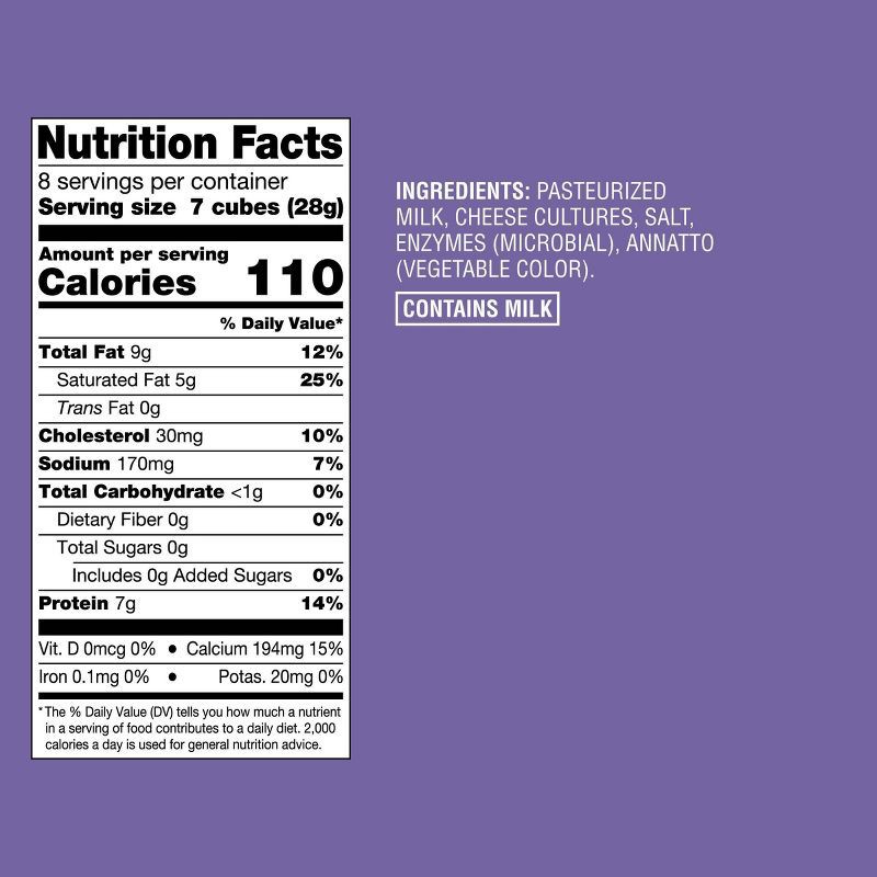 slide 4 of 4, Colby Jack Cheese Cubes - 8oz - Good & Gather™, 8 oz