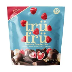 Tru Fru White & Dark Chocolate Frozen Whole Raspberries - 8oz