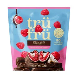 Tru Fru White & Dark Chocolate Whole Raspberries - 8oz