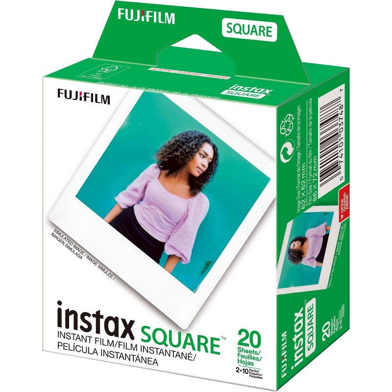 slide 2 of 3, Fujifilm INSTAX SQUARE Instant Film Twin Pack, 1 ct