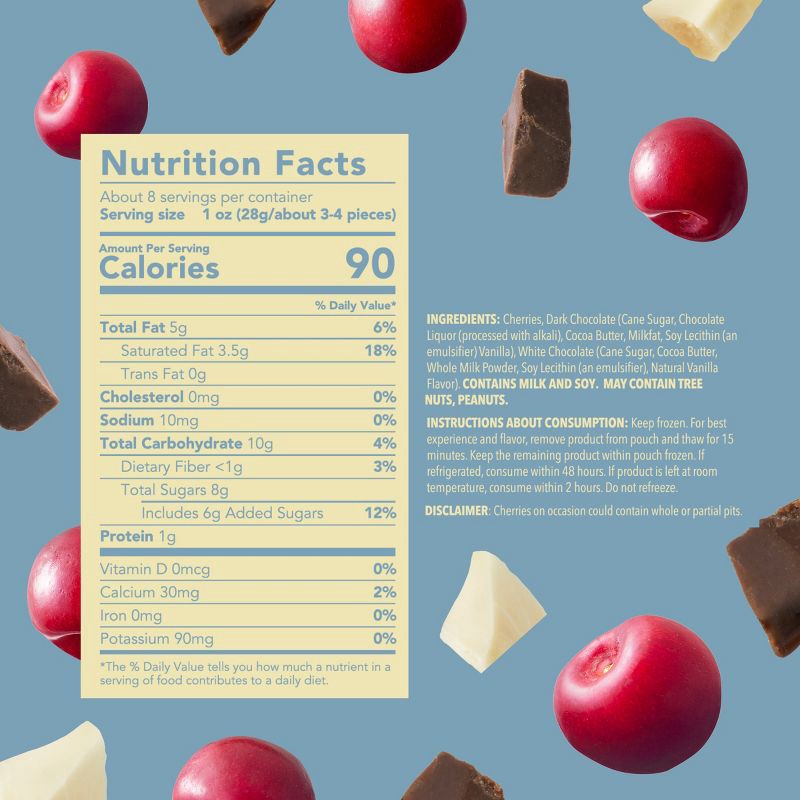 slide 3 of 7, Tru Fru White & Dark Chocolate Frozen Whole Cherries - 8oz, 8 oz