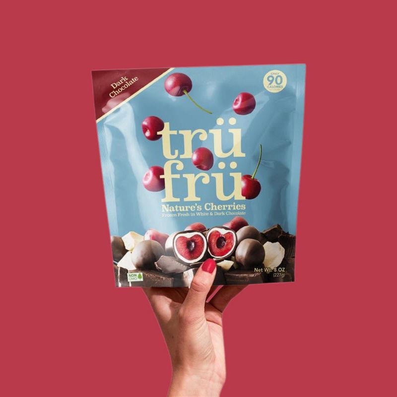 slide 4 of 7, Tru Fru White & Dark Chocolate Frozen Whole Cherries - 8oz, 8 oz