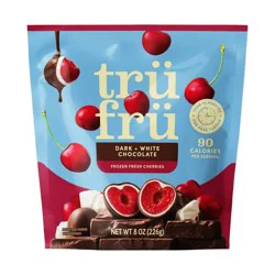 Tru Fru White & Dark Chocolate Whole Cherries - 8oz