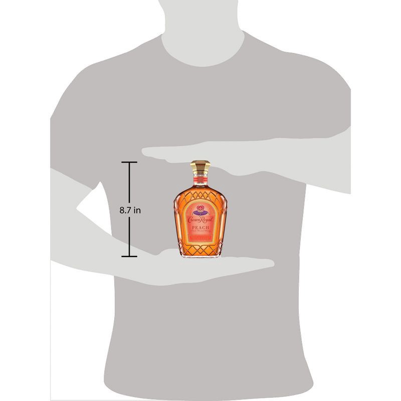 slide 9 of 9, Crown Royal Peach Flavored Canadian Whisky - 750ml Bottle, 750 ml