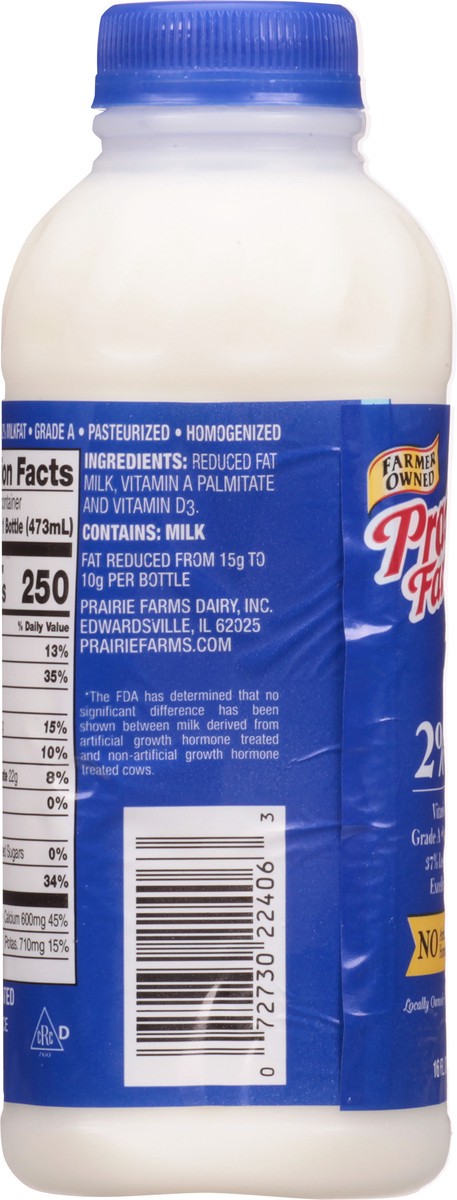 slide 9 of 14, Prairie Farms 2% Reduced Fat Milk 16 fl oz, 16 fl oz