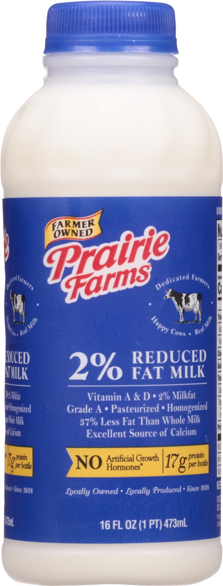 slide 3 of 14, Prairie Farms 2% Reduced Fat Milk 16 fl oz, 16 fl oz