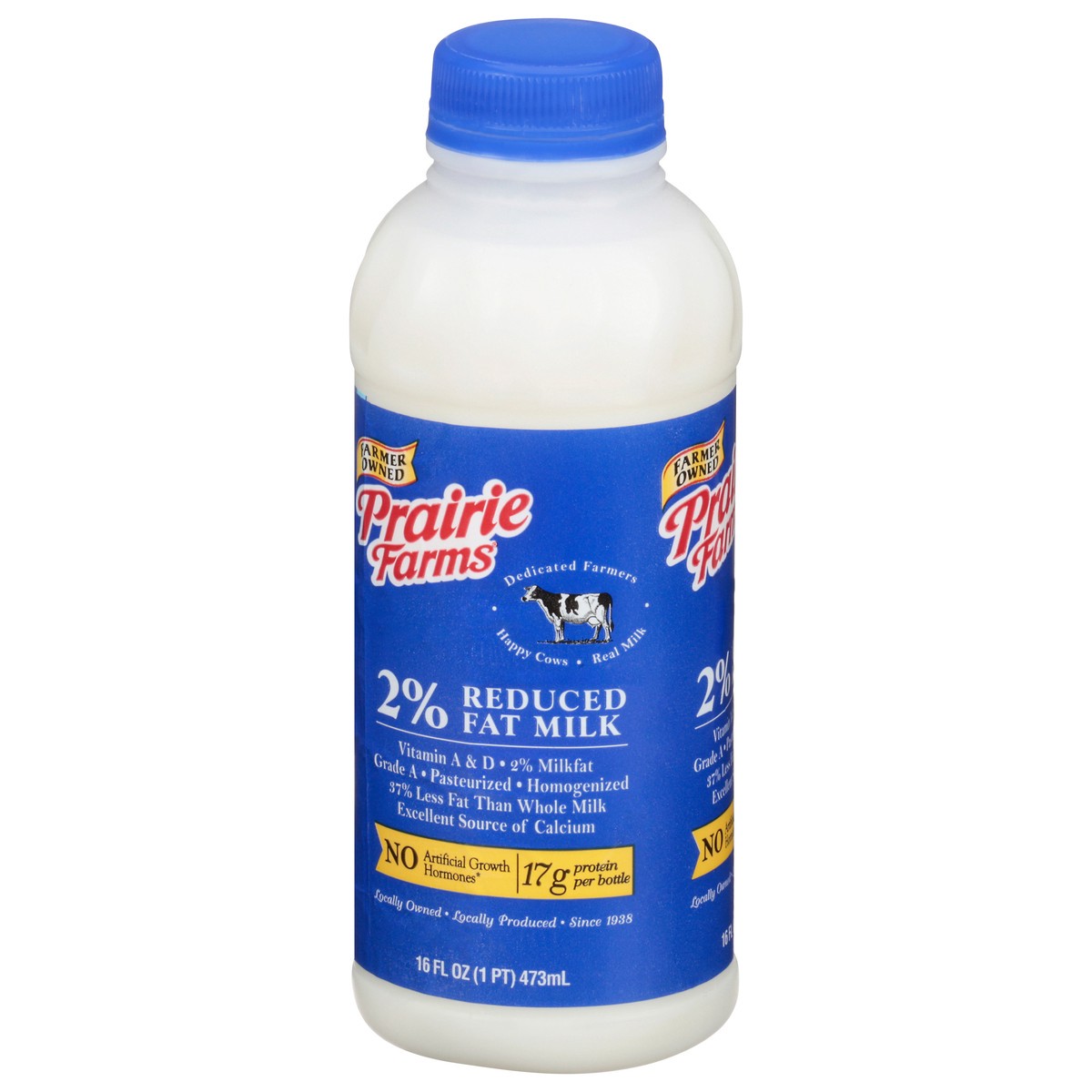 slide 8 of 14, Prairie Farms 2% Reduced Fat Milk 16 fl oz, 16 fl oz