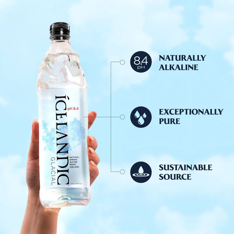 slide 2 of 7, Icelandic Glacial Spring Water High pH - 16.9 fl oz, 16.9 fl oz