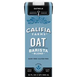 Califia Farms Oat Barista Blend Oat Milk - 1qt