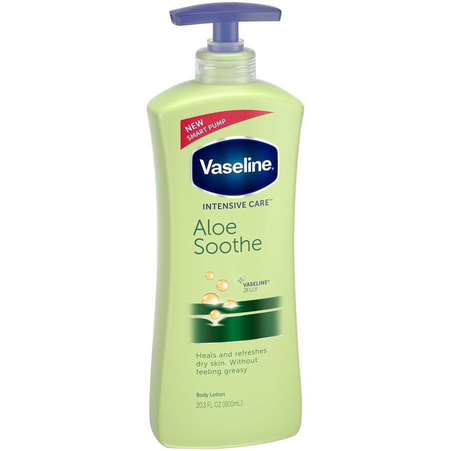 slide 2 of 4, Vaseline Intensive Care Aloe Soothe Lotion, 20.3 oz