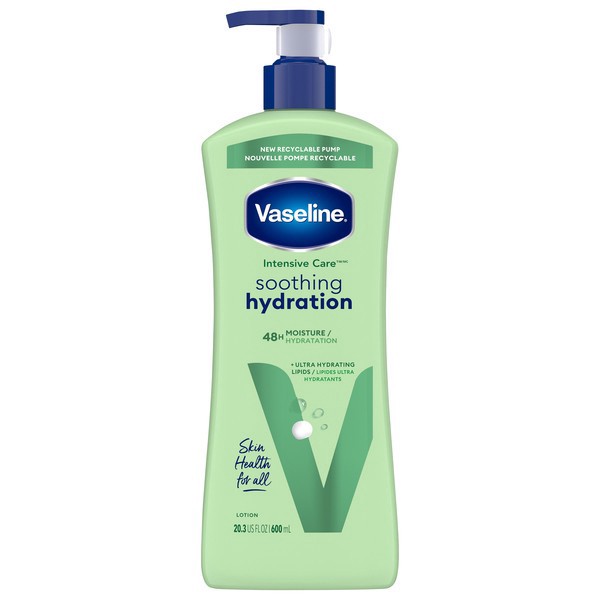 slide 1 of 4, Vaseline Intensive Care Aloe Soothe Lotion, 20.3 oz