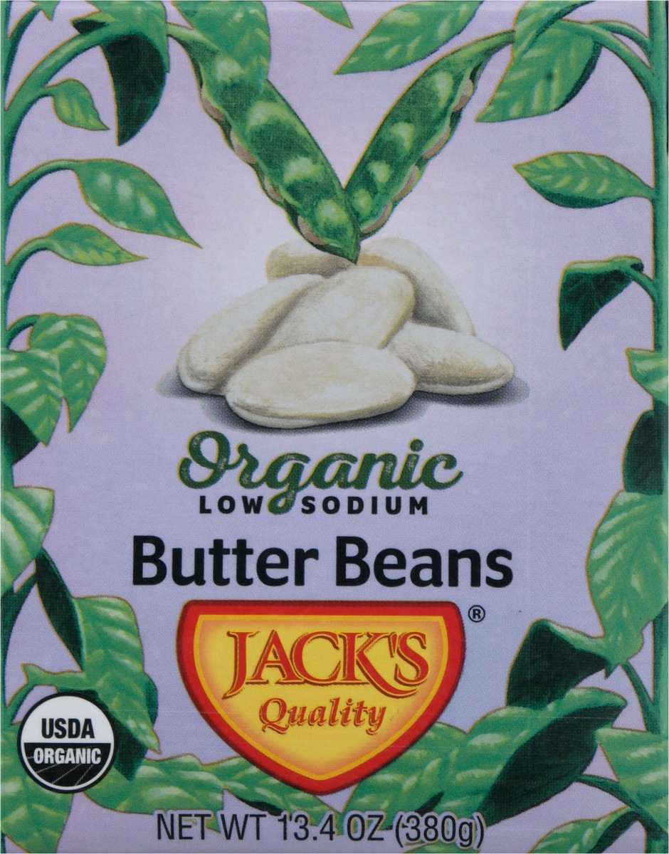 slide 6 of 9, Jack's Quality Organic Low Sodium Butter Beans 13.4 oz, 13.4 oz