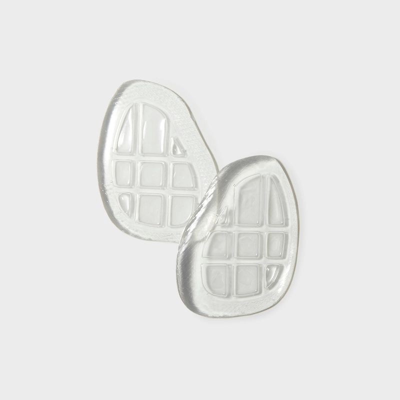 slide 2 of 5, Fab Feet Women's by Foot Petals Ball of Foot Air Gel Cushions Clear - 1 pair: Urethane Shoe Accessories, 1 ct