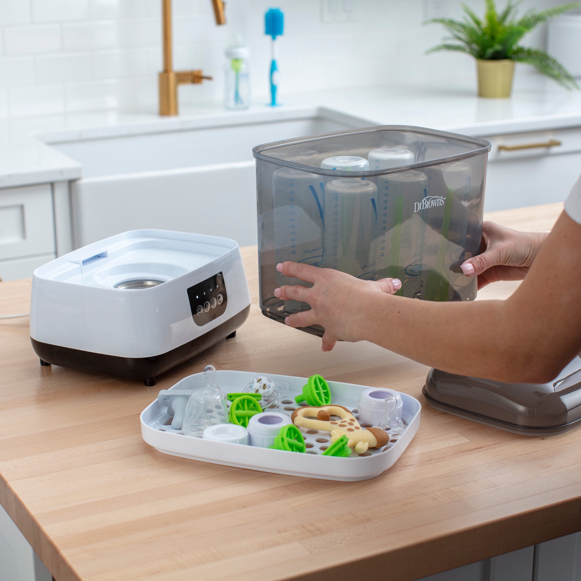 slide 19 of 21, Dr. Brown's Bottle Sterilizer & Dryer, 1 PK