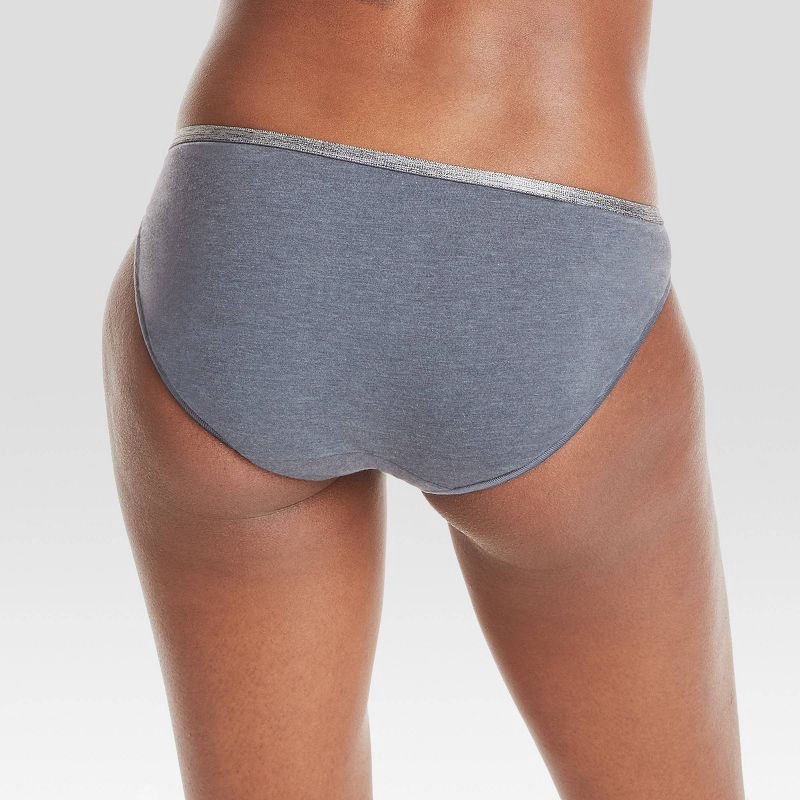 slide 5 of 5, Hanes Women's 10pk Breathable Stretch Cotton Bikini Underwear - Colors May Vary 9: Tagless, Lightweight Knit, Low Rise, 10 ct