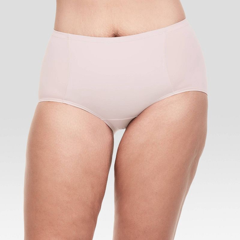 slide 4 of 6, Hanes Premium Women's 4pk Tummy Control Brief Underwear Shapewear - Gray/Beige/Black XL, 4 ct
