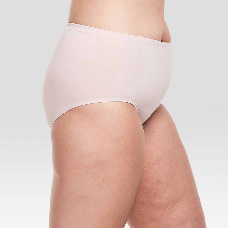 slide 5 of 6, Hanes Premium Women's 4pk Tummy Control Brief Underwear Shapewear - Gray/Beige/Black L, 4 ct