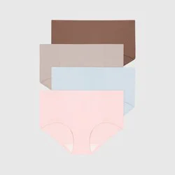 Hanes Premium Women's 4pk Tummy Control Briefs - Fashion Pack Colors May Vary XXL: Mid Rise Knit