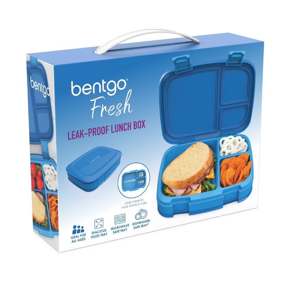 slide 2 of 5, Bentgo Fresh Leakproof Lunch Box - Blue, 1 ct