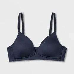 Maidenform Self Expressions Girls' Molded Triangle Pullover Comfort Bra - Blue 30A