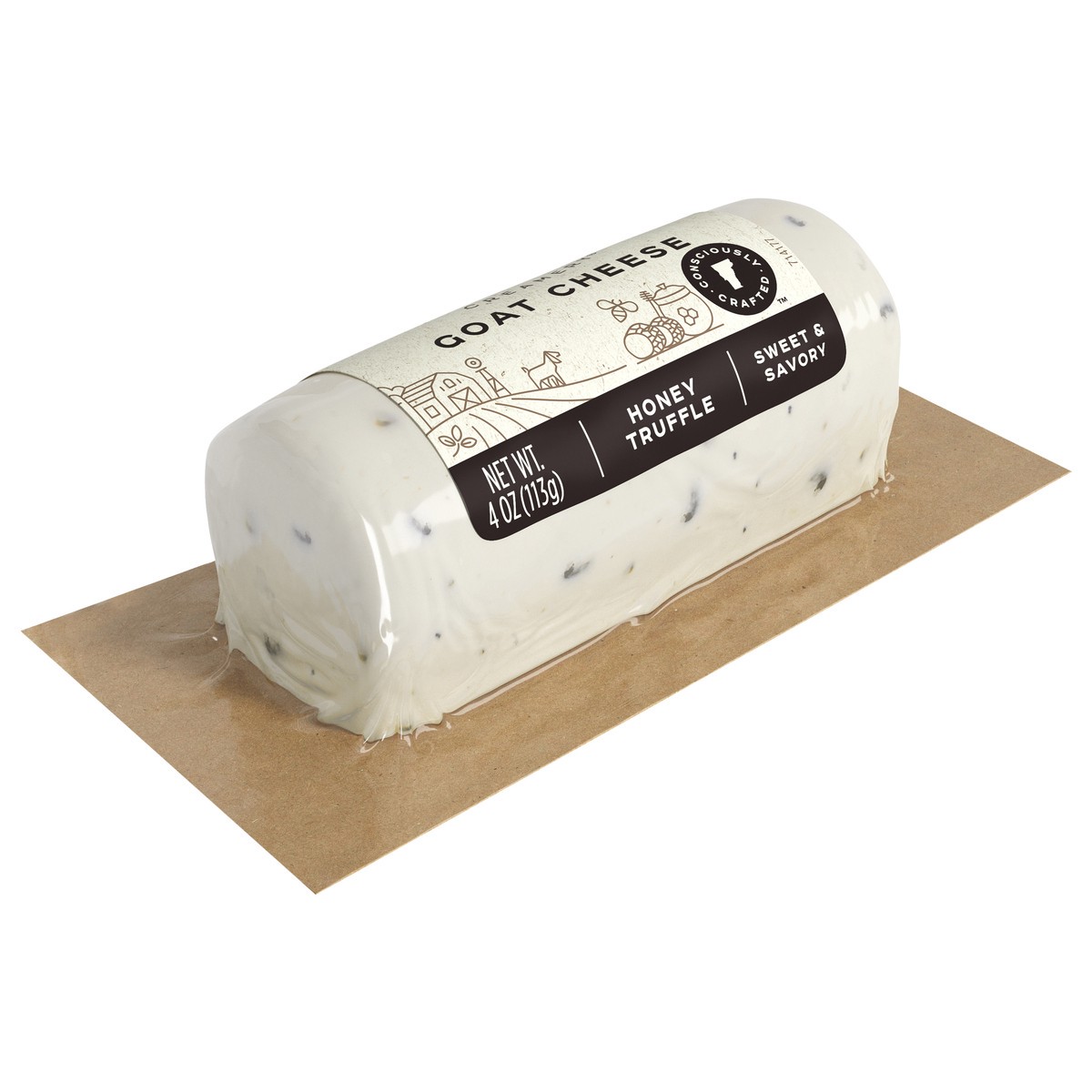 slide 4 of 9, Vermont Creamery Honey Truffle Goat Cheese Log, 4 oz, 4 oz